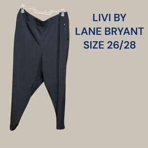 LIVI BY LANE BRYANT WOMENS ATHLETIC PANTS IN NAVY SIZE 26/28 VERY GENTLY WORN